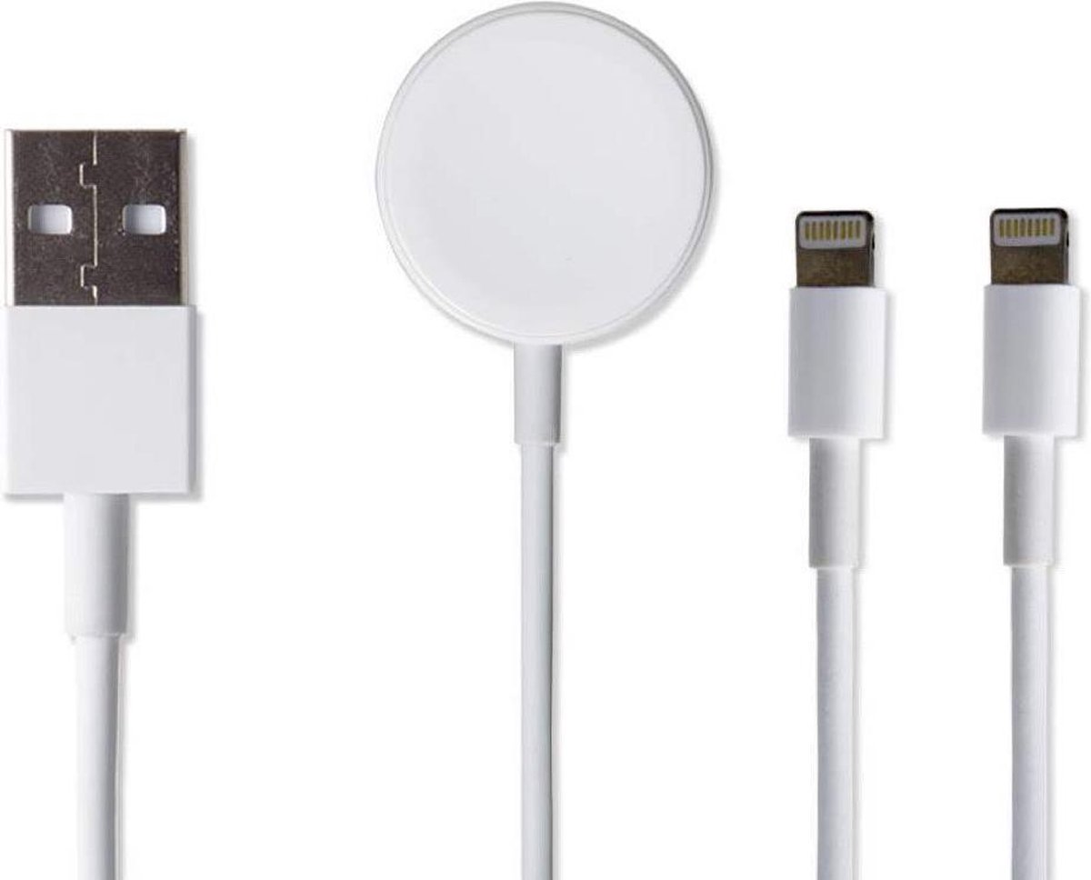 3 in 1 oplaadkabel voor Apple Watch, Iphone en Ipad | Laadkabel | Multifunctioneel opladen